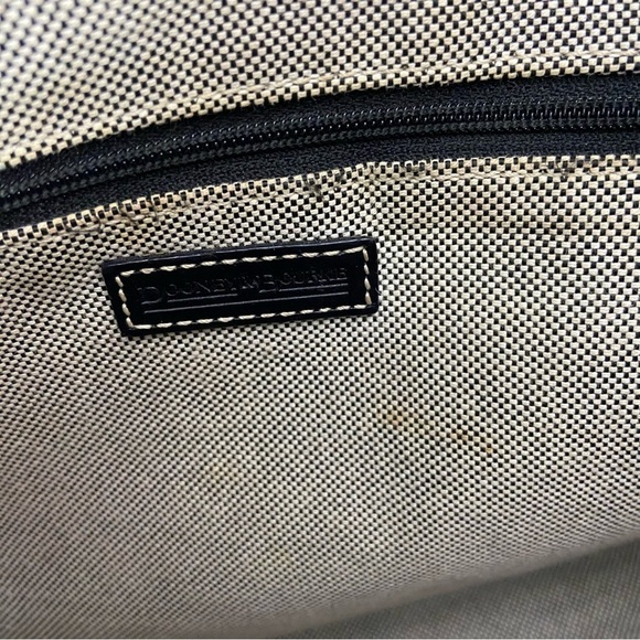 Dooney & Bourke Gray & Black Signature Logo Double Pocket Tote - Picture 3 of 14